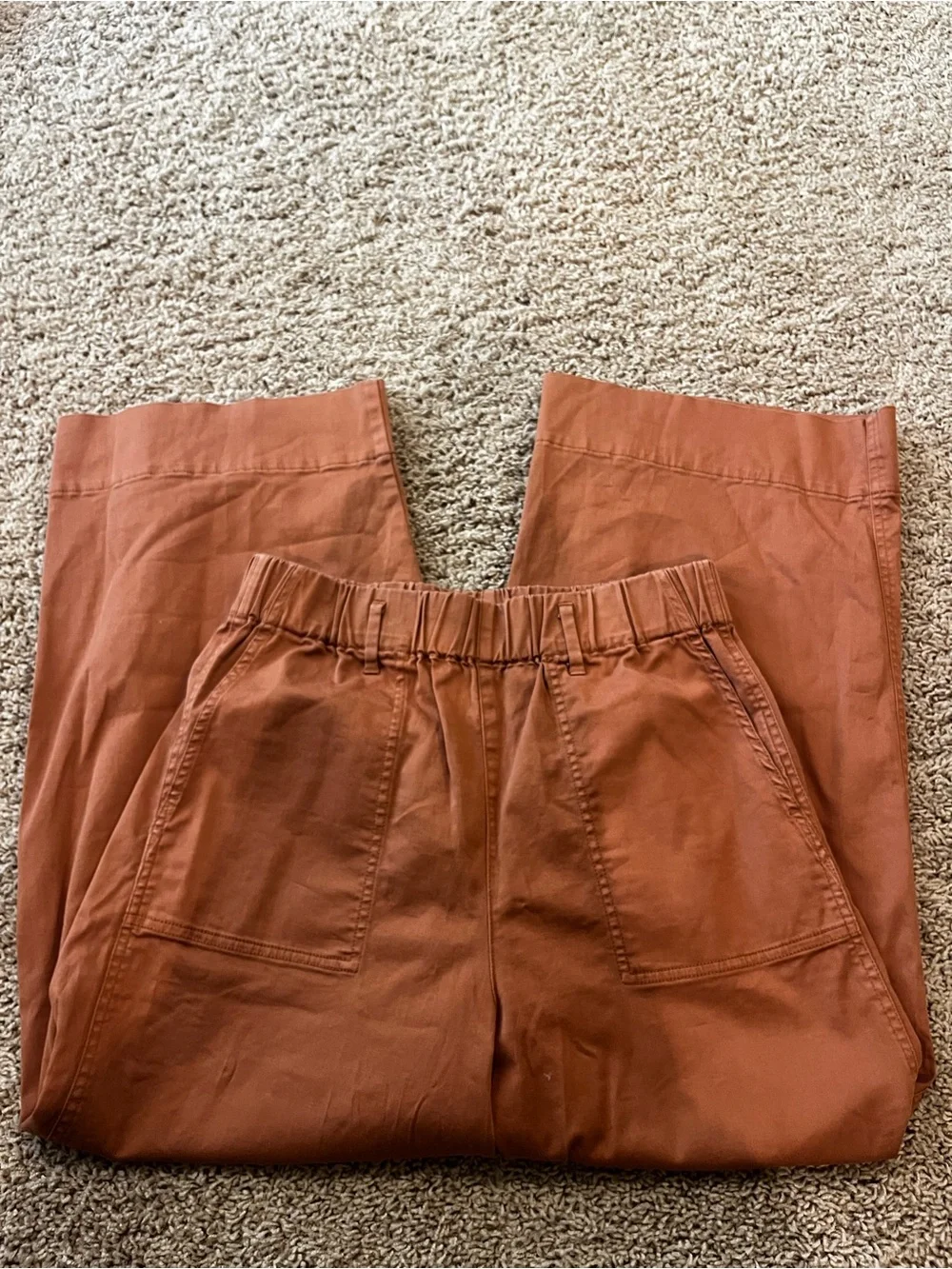 J. Crew Rust Brown Wide-Leg Pants